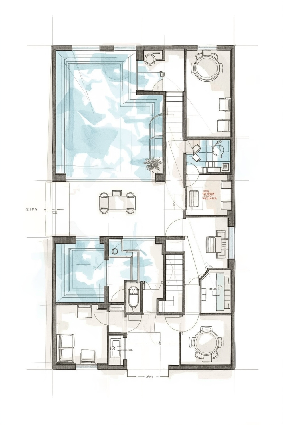 Lucid_Realism_Minimalist_architectural_floor_plan_sketches_of__0 Lucid_Realism_Minimalist_architectural_floor_plan_sketches_of__0